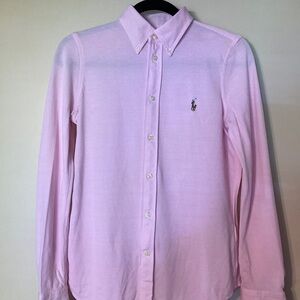Ralph Lauren Pink Button Down Shirt Classic Oxford Style